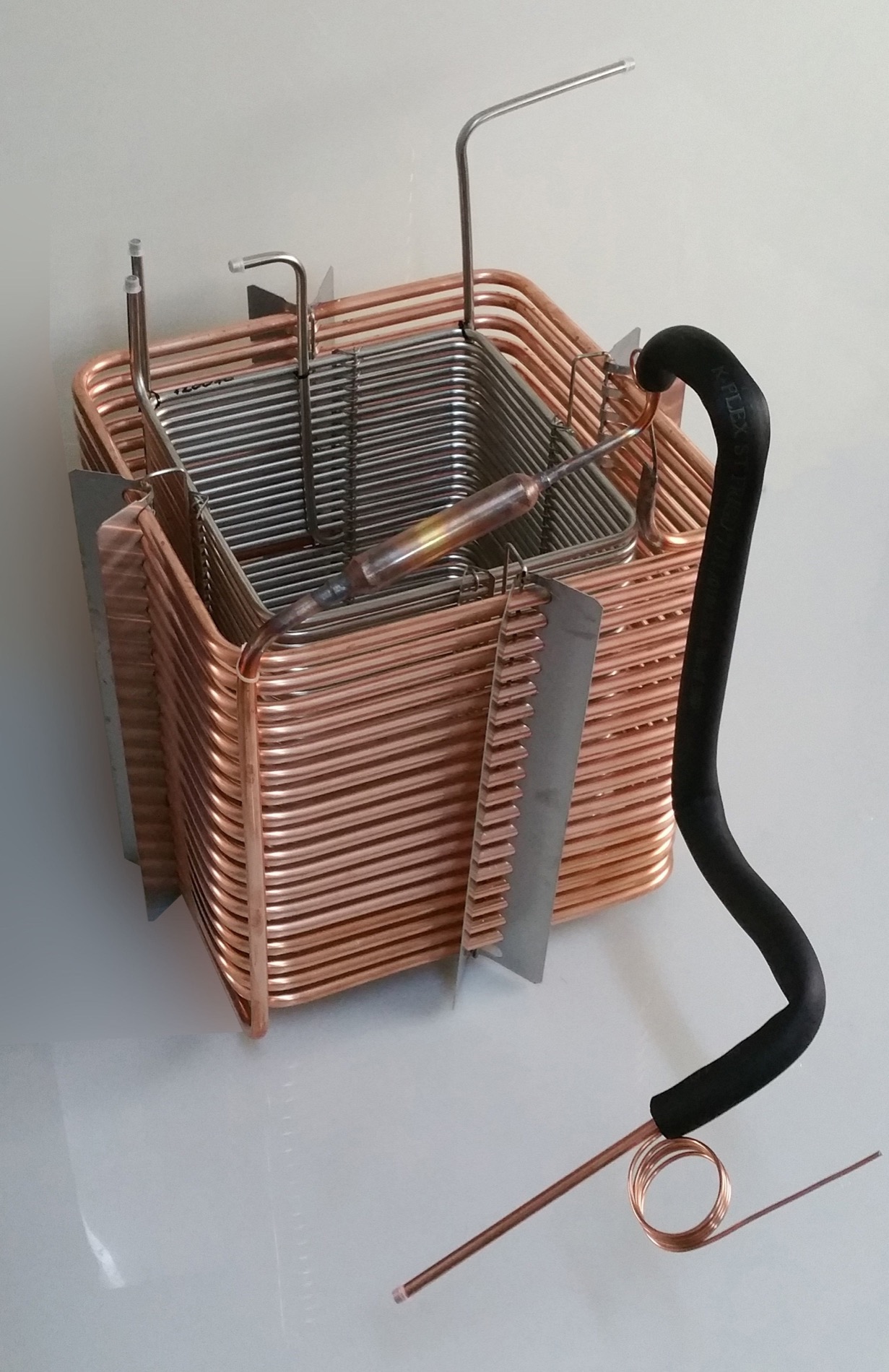 complet cooling equipment for beverage beer water, tig welding 
